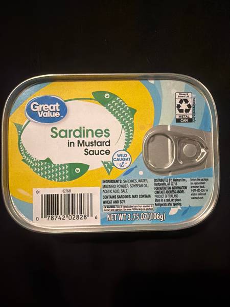 Great Value — Sardines in Mustard Sauce
