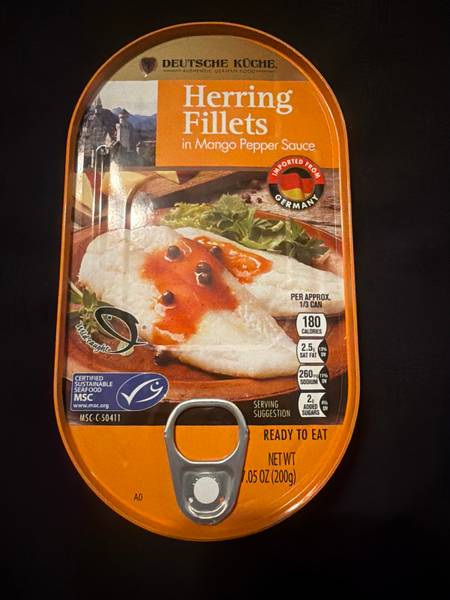 Deutsche Kuche — Herring Fillets in Mango Pepper Sauce