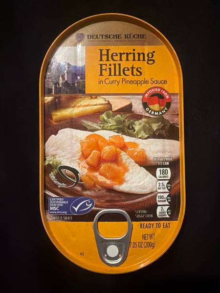 Deutsche Kuche — Herring Fillets in a Curry Pineapple Sauce