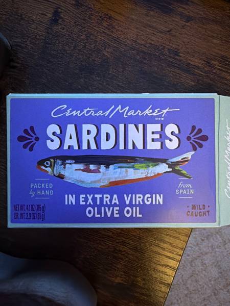 Central Market HEB — Sardines in Extra Virgin Olive Oil