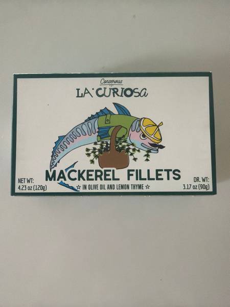 Conservas La Curiosa — Mackerel Fillets in Olive Oil and Lemon Thyme