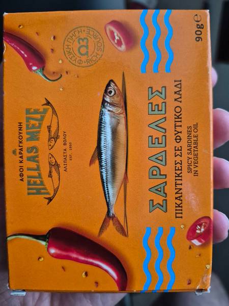 Hellas Meze — Spicy Sardines in Vegetable Oil