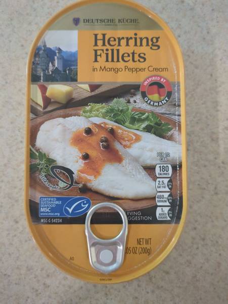 Deutsche Kuche — Herring Fillets in Mango Pepper Cream