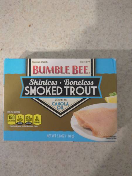 Bumble Bee — Skinless Boneless Smoked Trout Fillets in Canola Oil