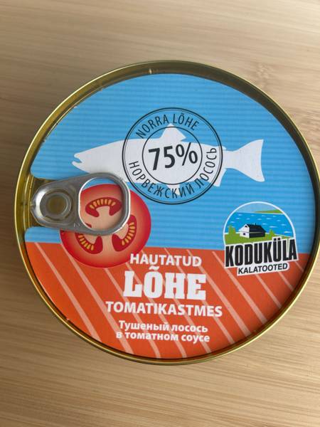 Koduküla Kalatooted — Hautatud Lõhe Tomatikastmes
