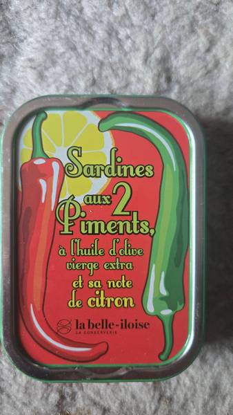 La belle-iloise — Sardines with 2 Peppers in Extra Virgin Olive Oil with Lemon