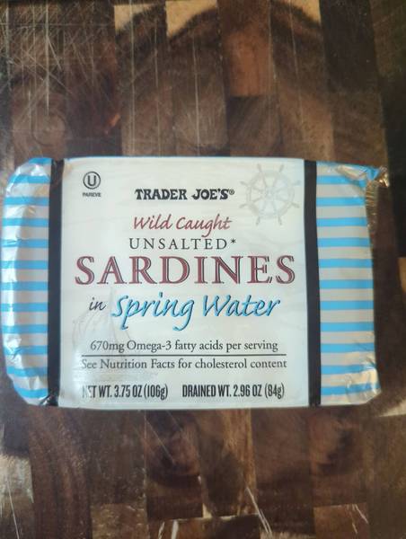 Trader Joe's — Wild Caught Unsalted Sardines in Spring Water