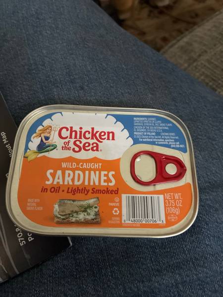 CHICKEN OF THE SEA — Wild-Caught Sardines in Oil Lightly Smoked