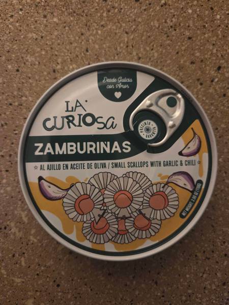 La Curiosa — Zamburiñas al Ajillo en Aceite de Oliva