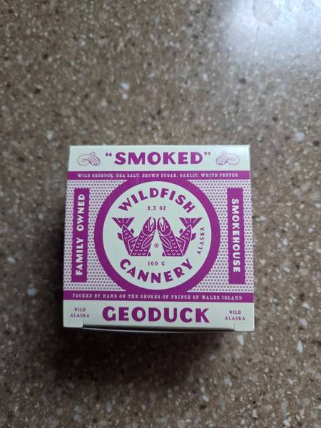 Wildfish Cannery — Smoked Geoduck