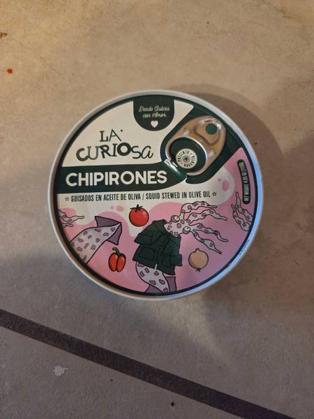 La Curiosa — Chipirones - Squid Stewed in Olive Oil