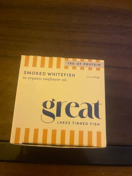 Great Lakes Tinned Fish — Smoked Whitefish in Organic Sunflower Oil