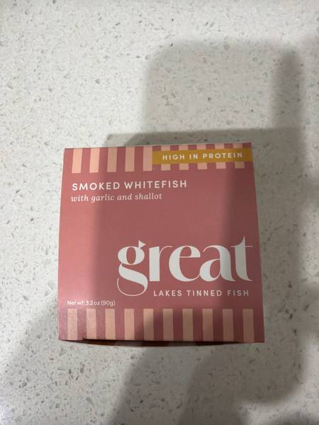 Great Lakes Tinned Fish — Smoked Whitefish with Garlic and Shallot
