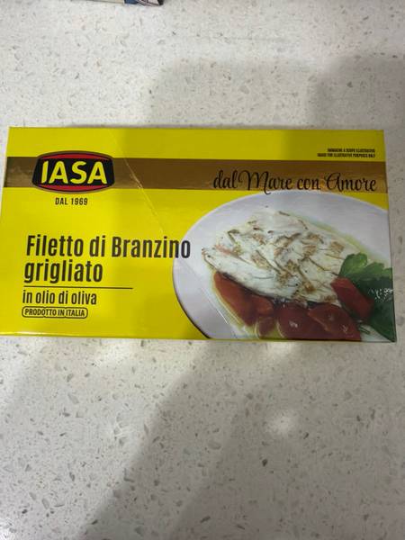 iasa — Filetto di Branzino grigliato in olio di oliva
