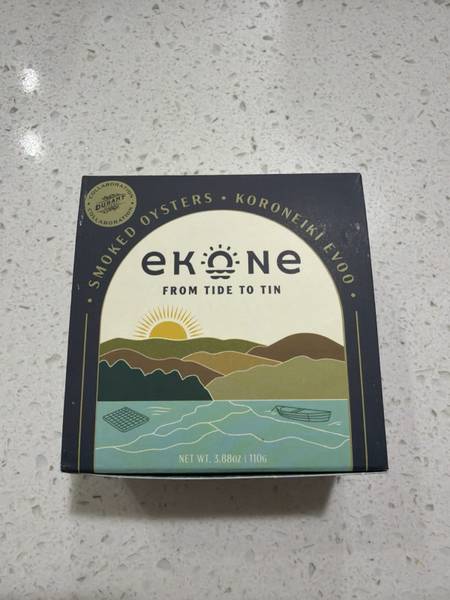 Ekone — Smoked Oysters in Koroneiki EVOO