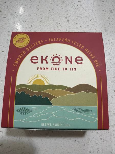 Ekone — Smoked Oysters in Jalapeño Fused Olive Oil