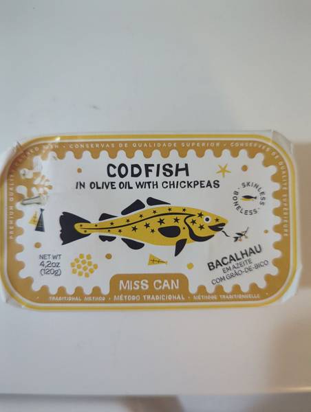 Miss Can — Codfish in Olive Oil with Chickpeas
