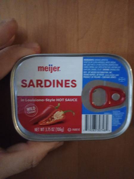 Meijer — Sardines in Louisiana-Style Hot Sauce