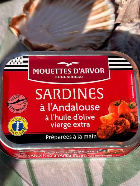 Les Mouettes d'Arvor — Sardines à l'Andalouse à l'huile d'olive vierge extra