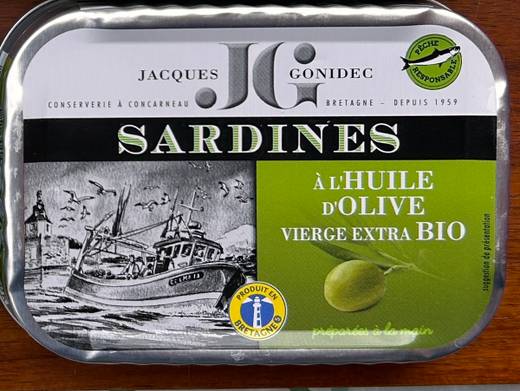 Jacques Gonidec — Sardines huile d’olive vierge extra