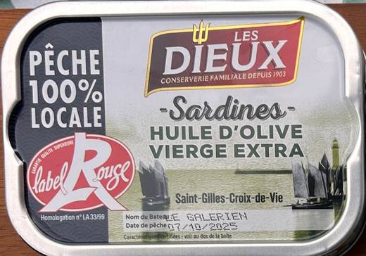 Le Trésor des Dieux — Sardines Label Rouge huile d'olive