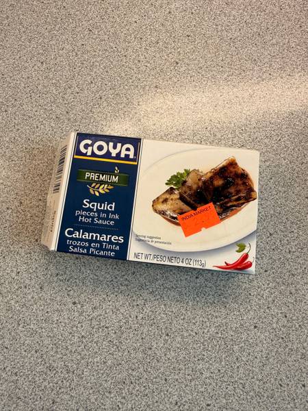 GOYA — Squid pieces in Ink Hot Sauce