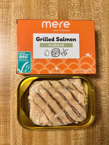 Mere — Grilled Salmon in olive oil