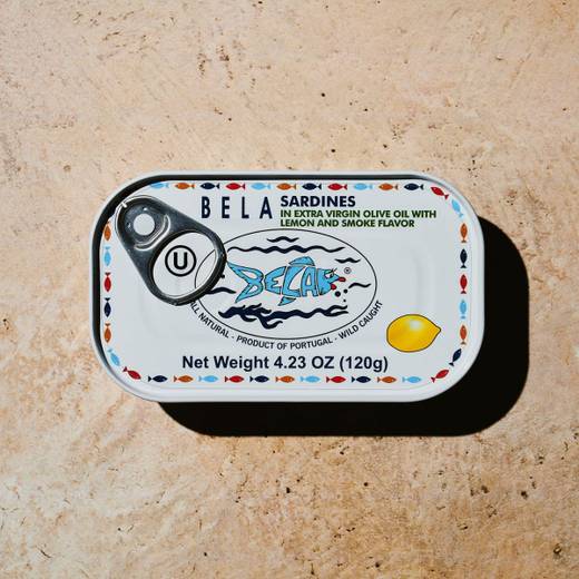 Bela — SARDINES IN EXTRA VIRGIN OLIVE OIL WITH LEMON AND SMOKE FLAVOR